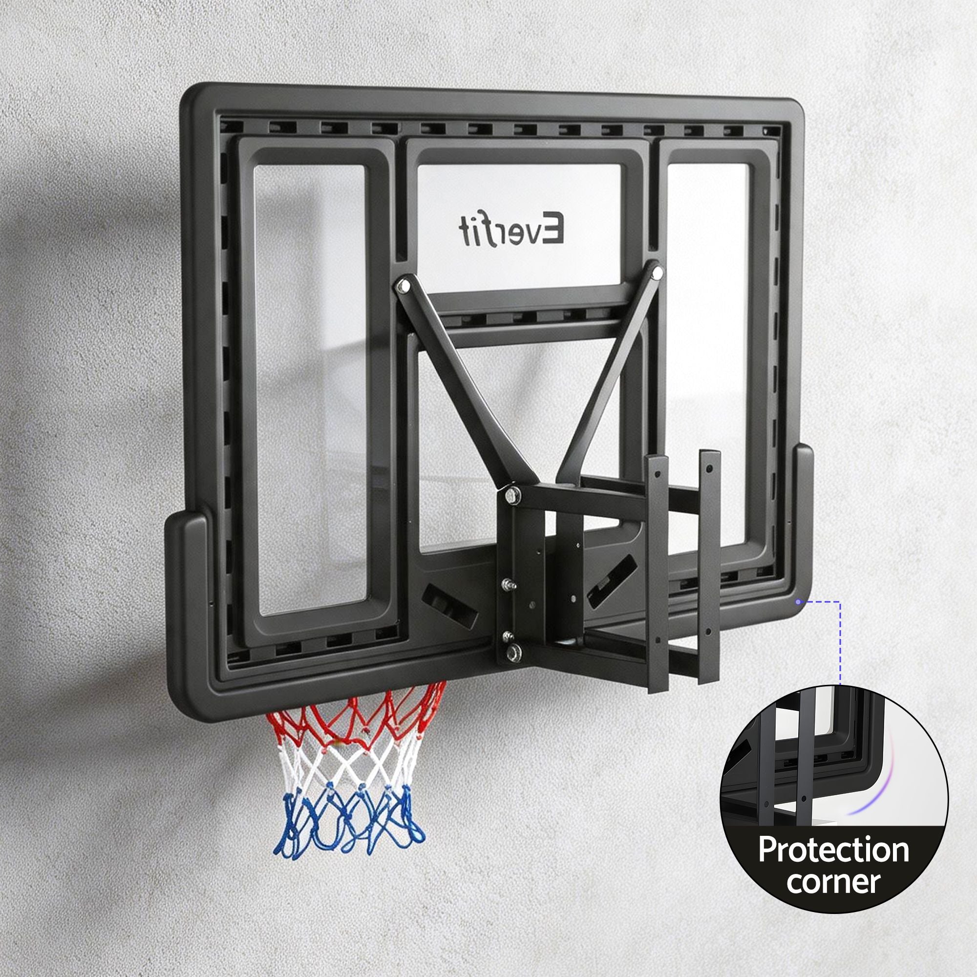Everfit 43-Inch Wall Mount Kids Basketball Hoop Backboard Outdoor Sports