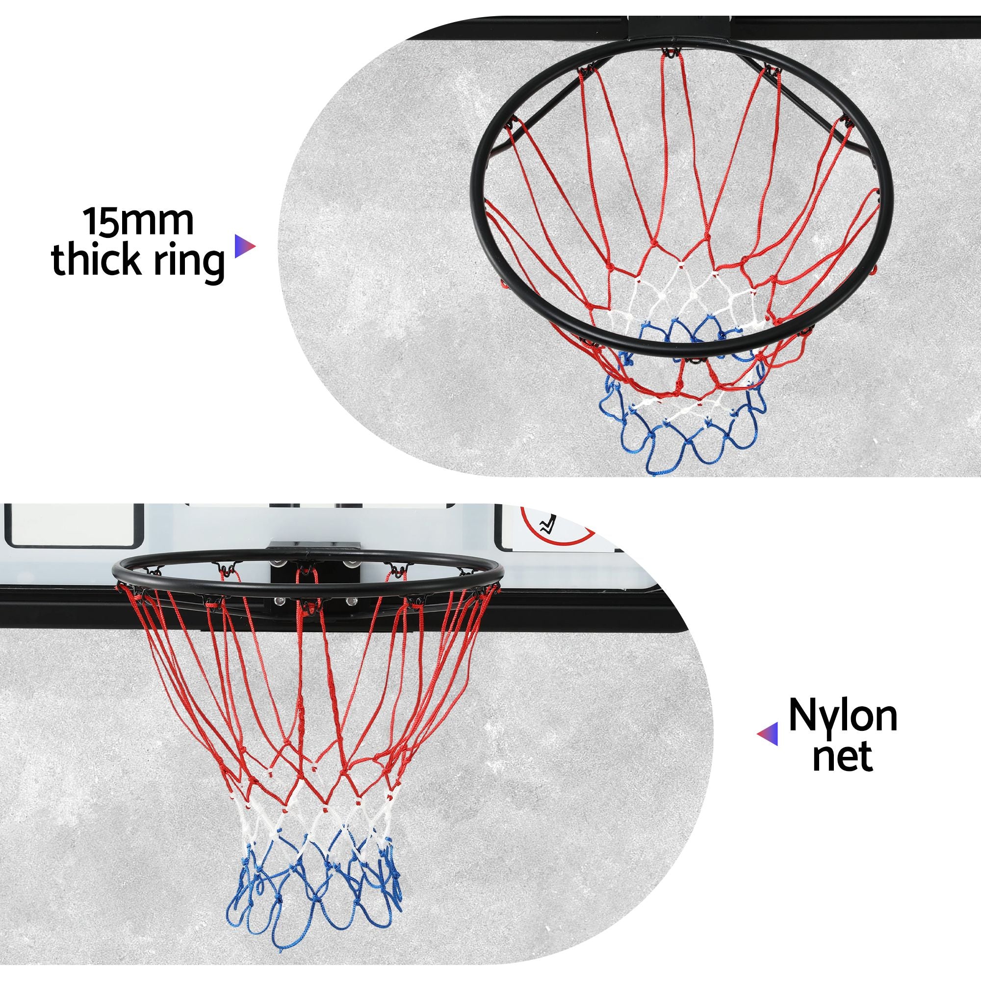 Everfit 43-Inch Wall Mount Kids Basketball Hoop Backboard Outdoor Sports