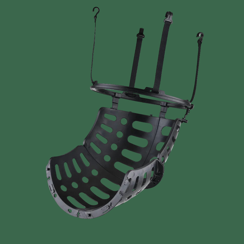 Black basketball rebounder set 