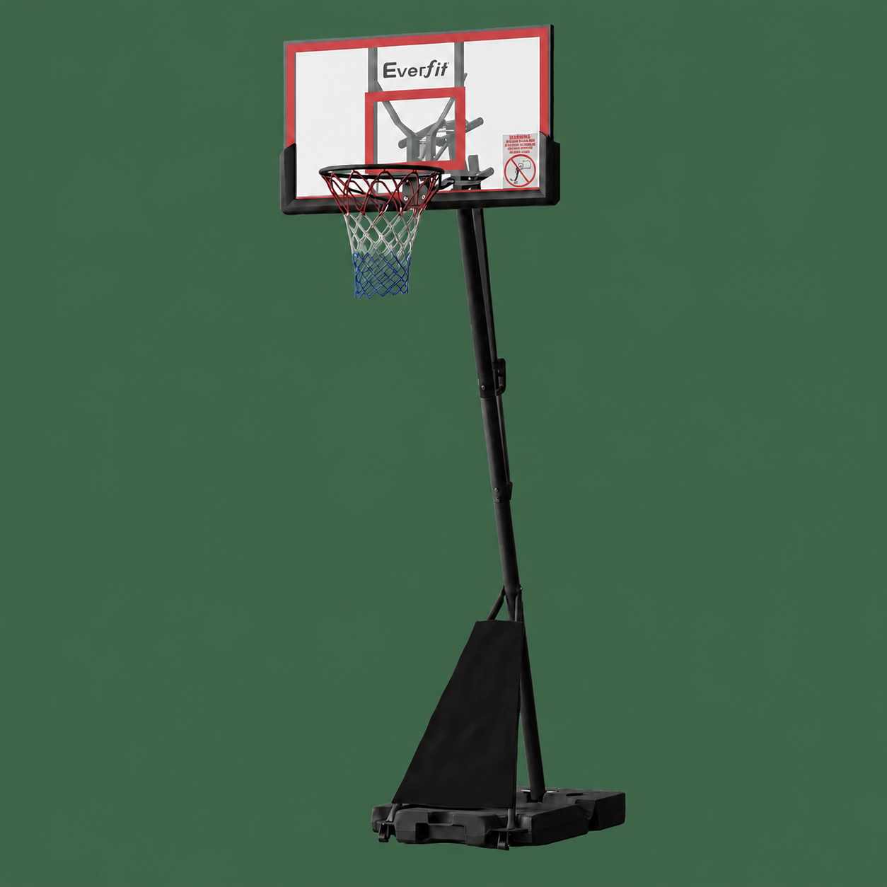 3.05M Basketball Hoop Stand System Adjustable Height Portable Red Pro | Everfit