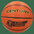 Orange basketball with 'Century' branding on a white background