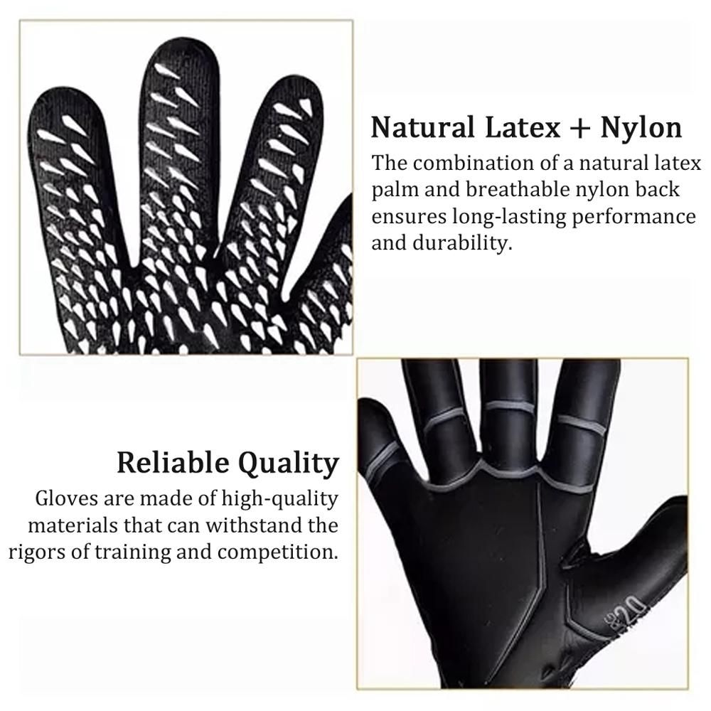 Soccer Goalkeeper Gloves Thickened Breathable Football Gloves Anti-Slip Latex Training Gloves for Teenagers Adults - 9#