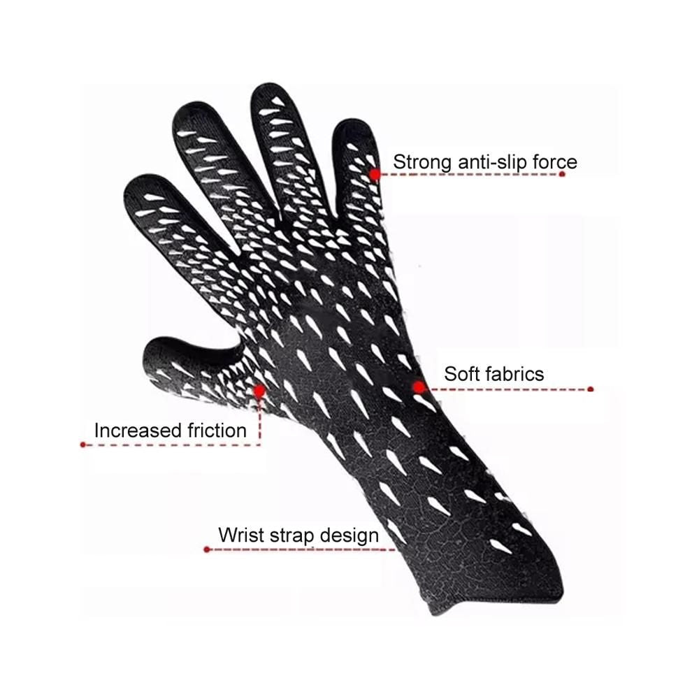 Soccer Goalkeeper Gloves Thickened Breathable Football Gloves Anti-Slip Latex Training Gloves for Teenagers Adults - 9#