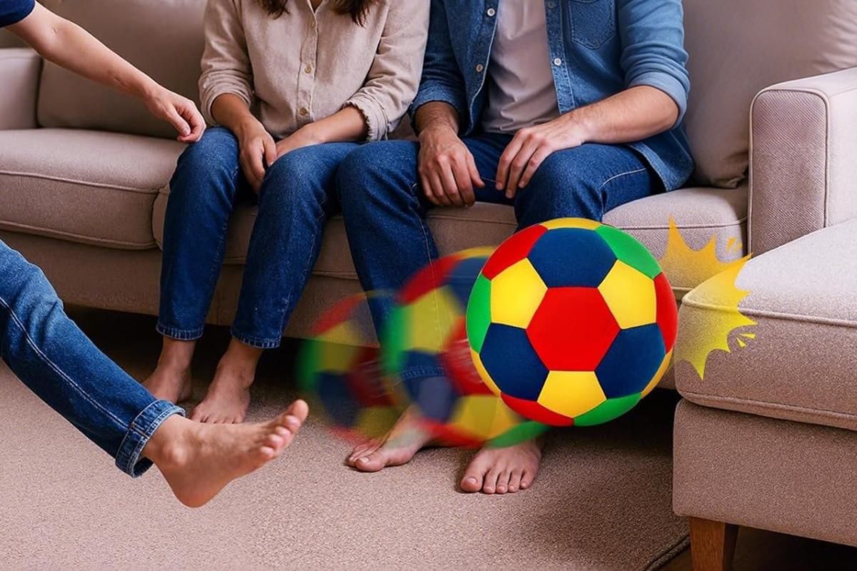 Quiet Indoor Soccer Ball Soft Foam Football for Home Dribbling Training