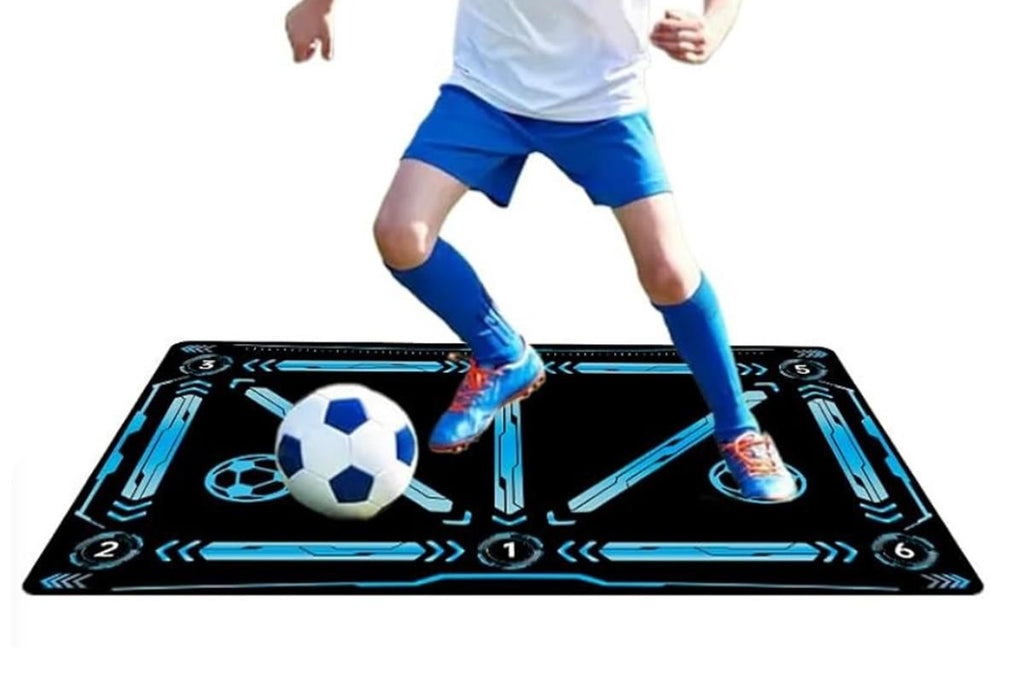 Soccer Training Mat Football Footstep Training Mat Soccer Skills Training Equipment Non Slip Dribble Training Sport Carpet