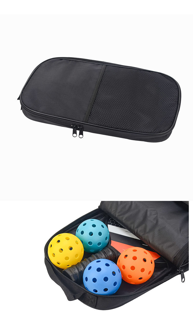 Pink Fiberglass Pickleball Paddle Set - 2 Minimalist Paddles, 4 Balls, and Carry Bag for Outdoor Play