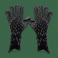 Breathable goalkeeper gloves size 9 on green background