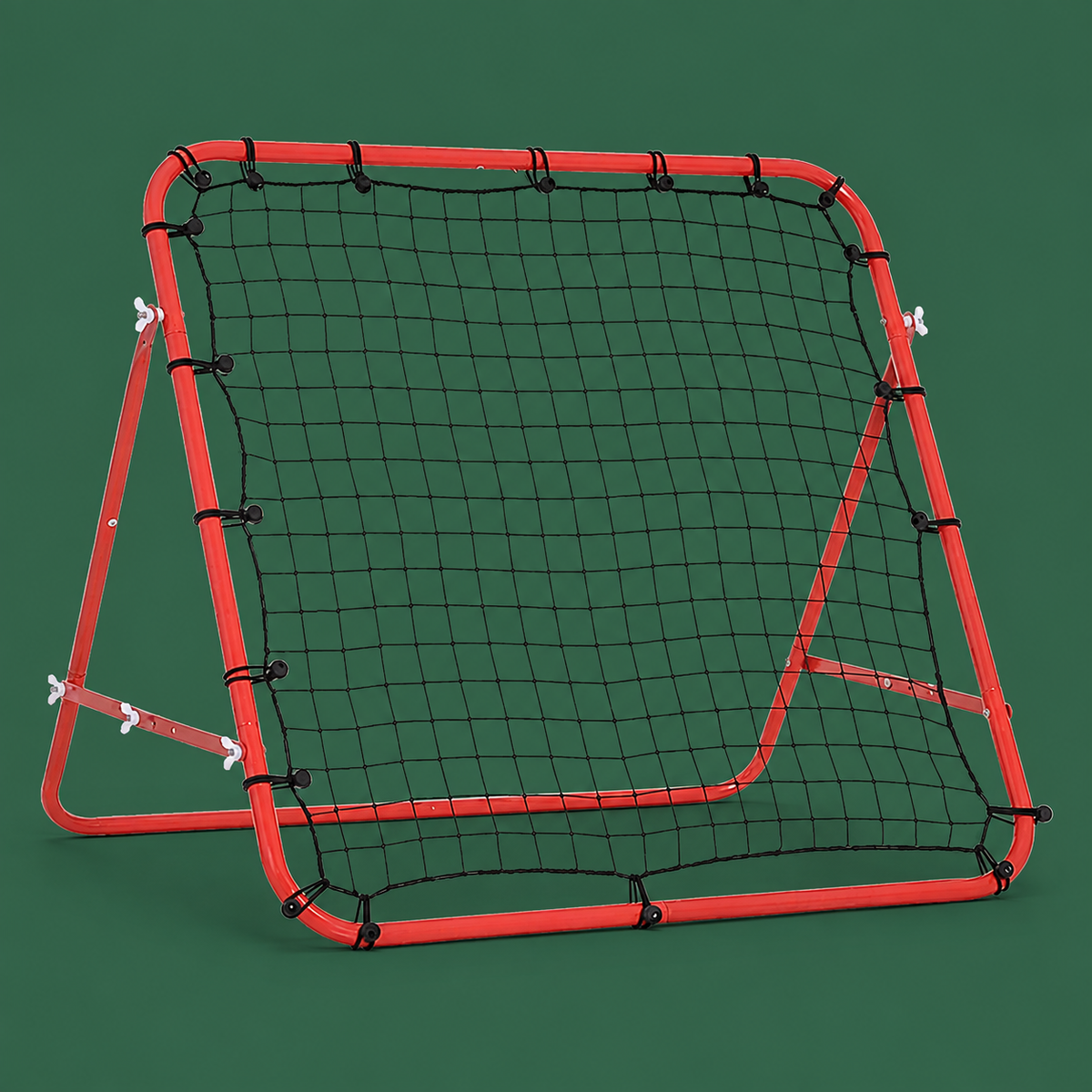 Soccer rebound net trainer on Court District green background