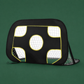 Soccer target rebounder on Court District green background