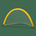 Single Summit yellow pop-up soccer goal on Court District green
